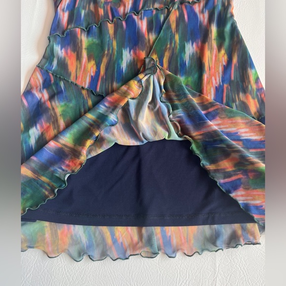 Urban Outfitters Moxie Multi Mesh Mini Slip Dress M - Picture 7 of 11